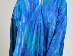 Michael Kane fiber artist and fashion designer in Asheville, NC creates handcrafted gorgeous textiles: dyed, discharged, airbrushed on a variety of pure silks using the ancient Japanese techniques of Shibori.