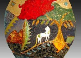 Cathy Kiffney, Ceramic Artist, creates nature inspired colorful hand-built ceramic wall-works, vessels and art tiles out of her Chapel Hill, North Carolina studio.