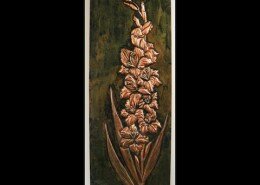 Linda Slone Mixed Media Artist in Rock Hill, SC captures intricate patterns of nature with repousse on copper and a patina solutions for oxidation color.