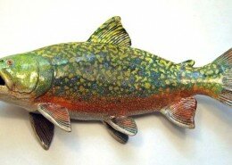 Alan and Rosemary Bennett creates amazing stoneware clay or porcelain fish sculptures inspired by childhood experiences in and around water.