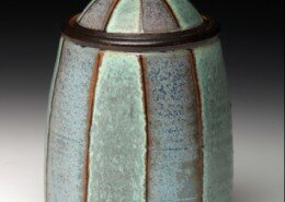 Evelyn Ward, Potter, creates wheel thrown, salt or soda fired functional stoneware pottery with beauty of surface and form out of her NC studio.