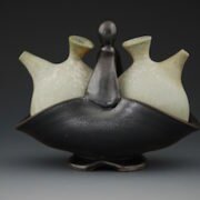 Jake Johnson, potter in Waynesboro, VA creates wheel thrown stoneware and porcelain vessels and functional wares that engage visually and tactfully.